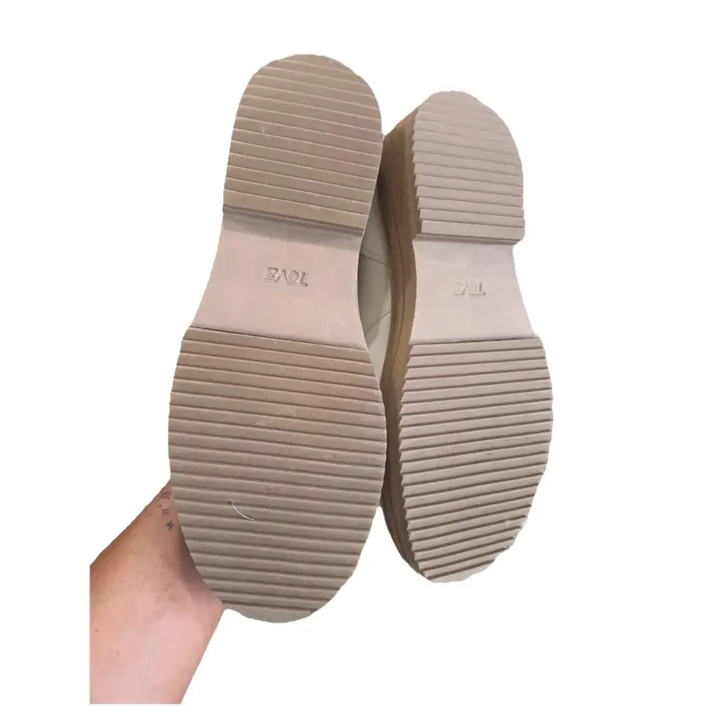 Teva Midform Boots Ivory Swan Womens 9 NEW Water Resistant Combat Lace up winter